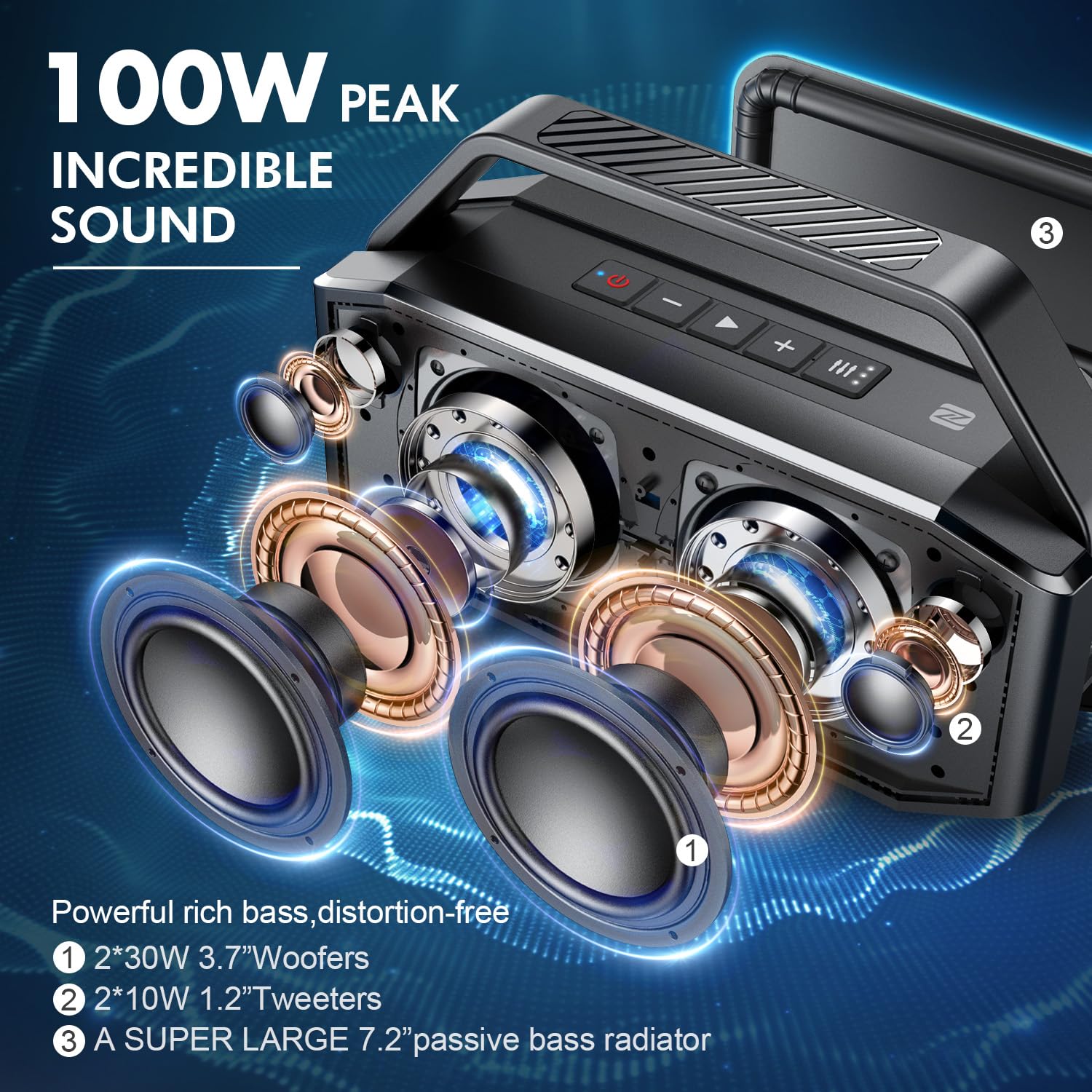 W-KING Portable Bluetooth Speaker