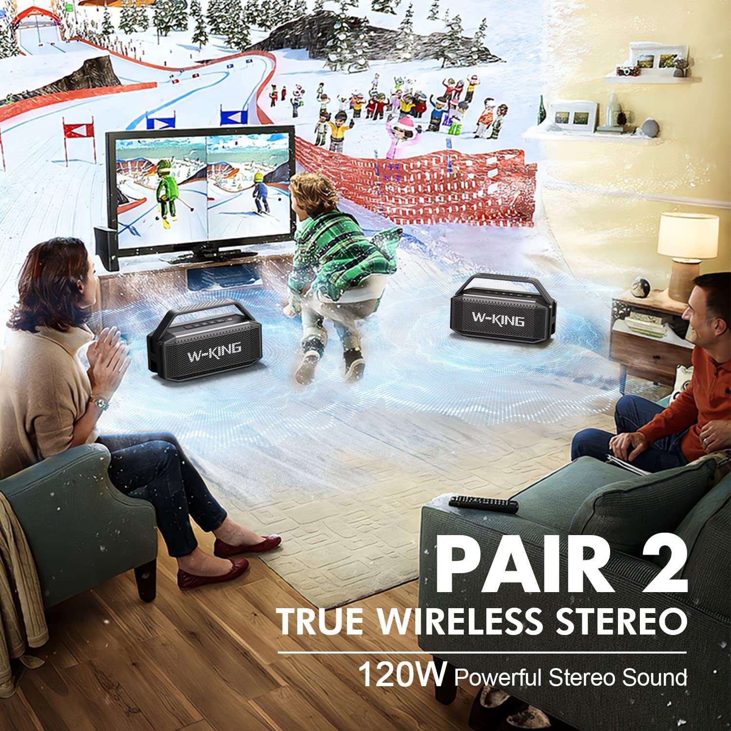 W-KING Portable Bluetooth Speaker