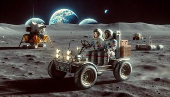 53 Years Since Guys First Took a Battery Vehicle for a Drive on the Moon