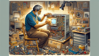 Ex-MS Engineer Revives PDP-11 Using Scrap Components - A Genuine Effort!