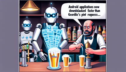 Android Applications Now Download Faster Than a Geordie's Pint Request | GadgetLad