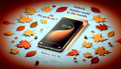 Samsung Galaxy S24 FE: Indeed, October Could Be the Month, Perhaps