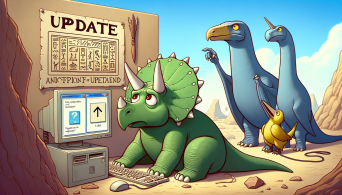 Windows 11 Dinosaurs Being Forced to Update Reluctantly
