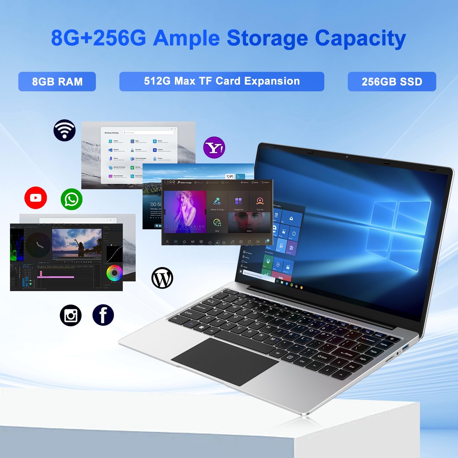 14 Inch Laptop Computer 8GB RAM 256GB SSD Storage Review
