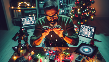 Former NSA Agent Plays with Christmas Lights Like a True Nerd – GadgetLad