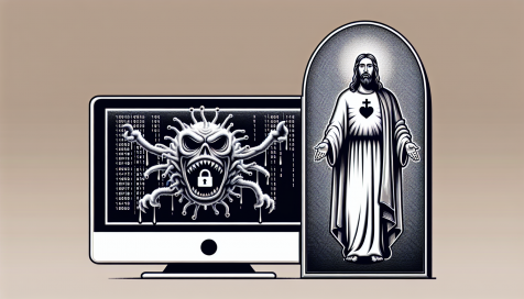 What do ransomware and Jesus have in common? They won't bloody die.