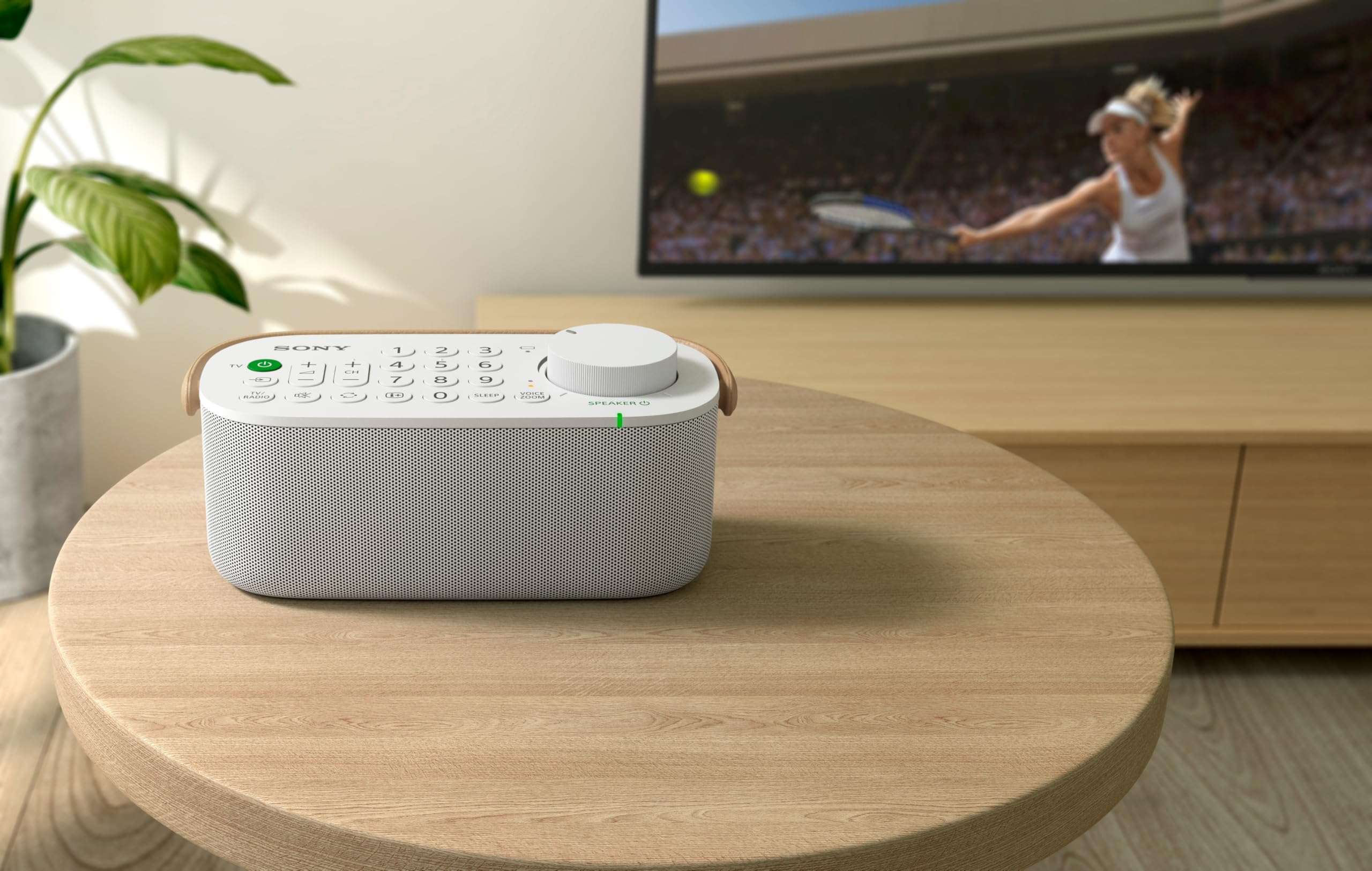 Sony Wireless Handy TV Speaker for Hard of Hearing and Seniors - White (SRSLSR200.CE7) One Size Review