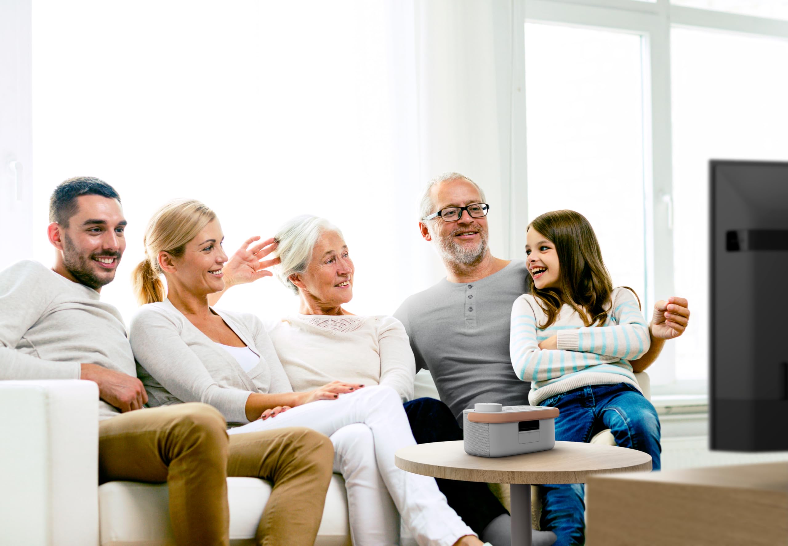Sony Wireless Handy TV Speaker for Hard of Hearing and Seniors - White (SRSLSR200.CE7) One Size Review