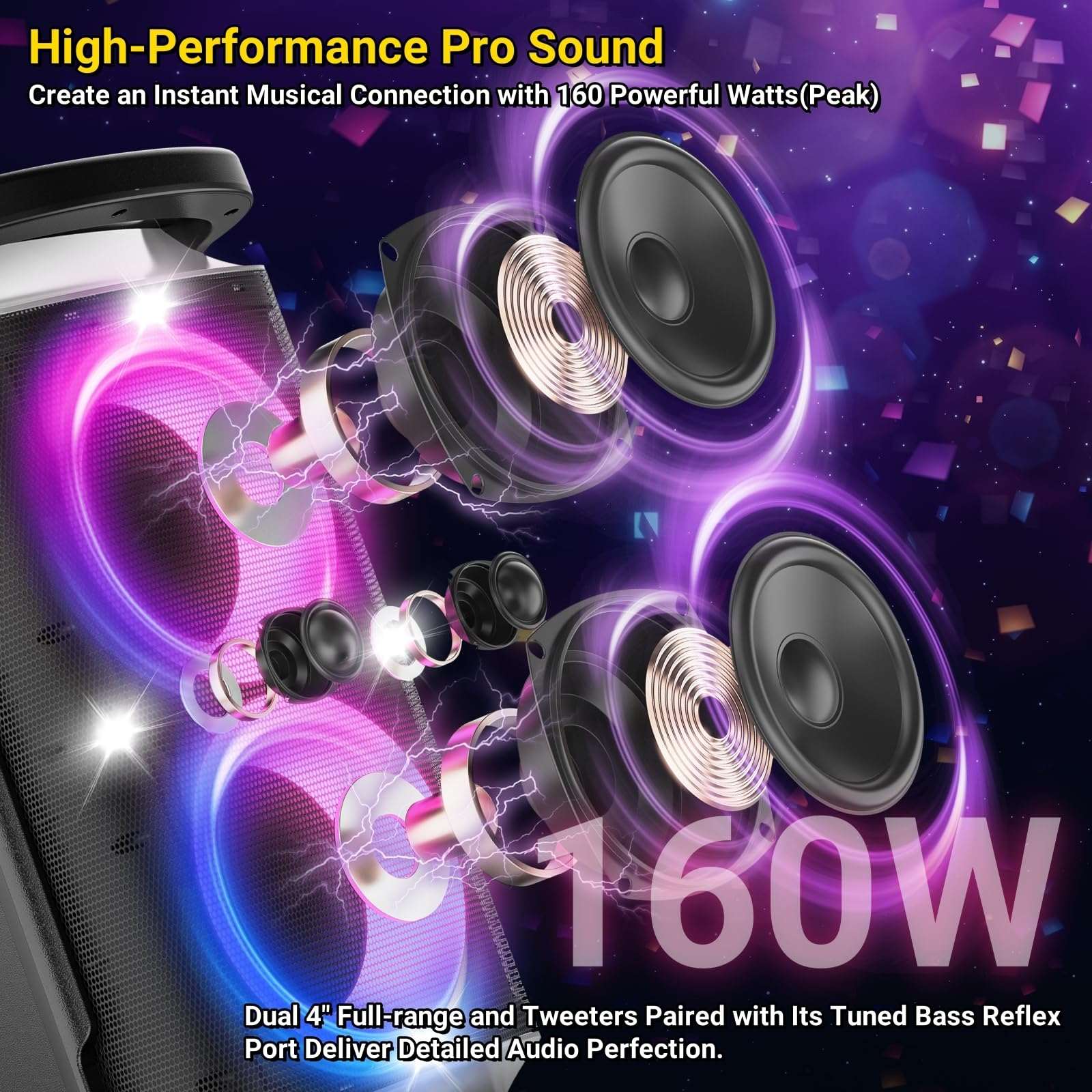 TPBEAT Portable Bluetooth Party Speaker Review