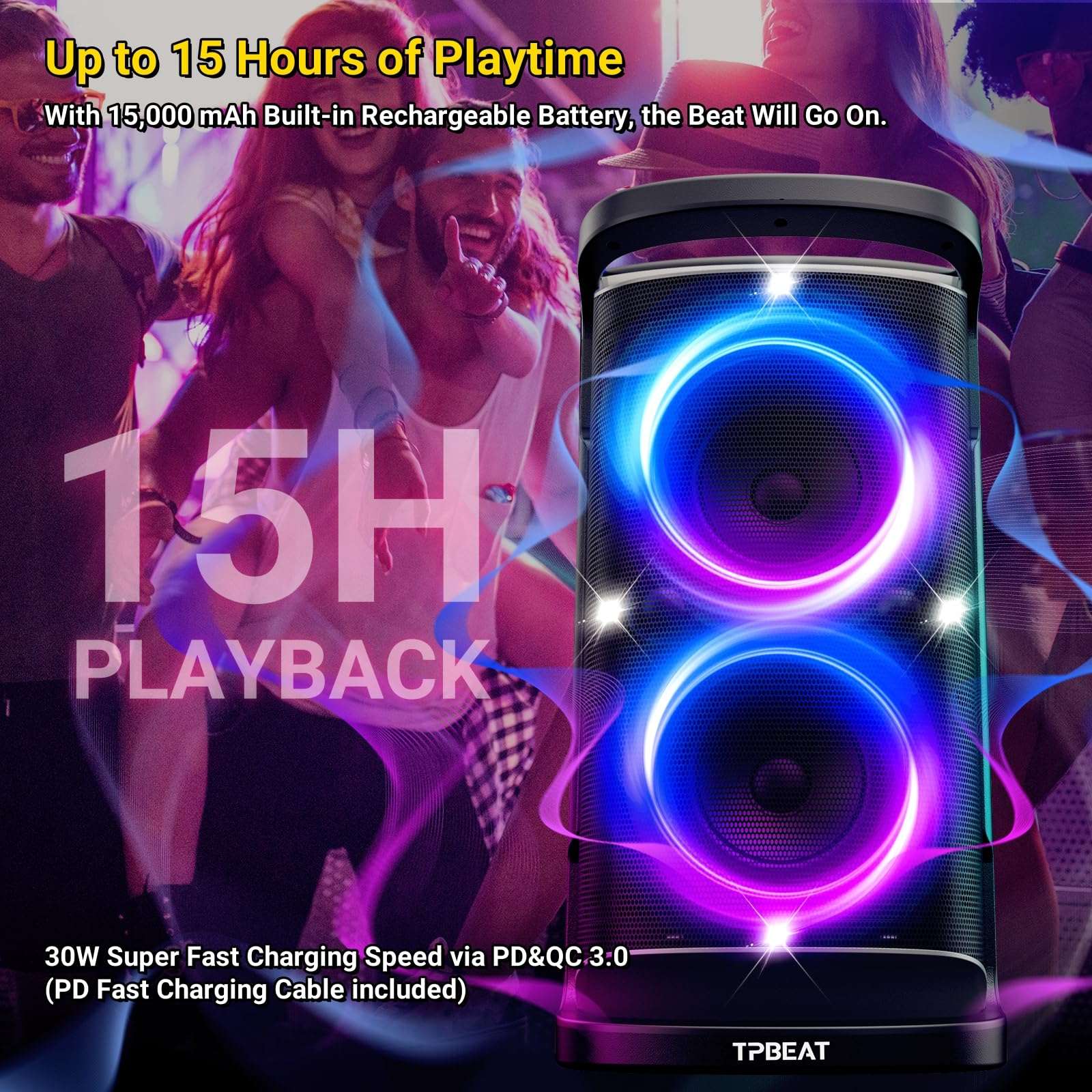 TPBEAT Portable Bluetooth Party Speaker Review