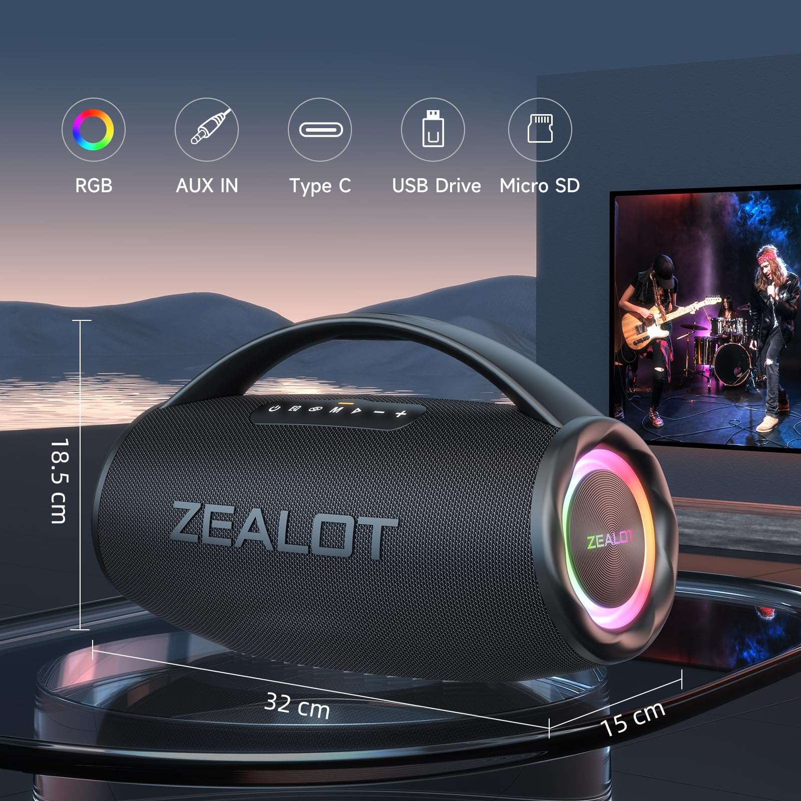 Zealot 80W Bluetooth Speaker Review