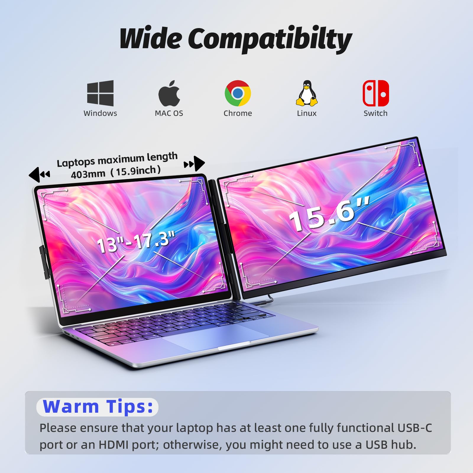 Newwin Laptop Screen Extender - 14” FHD 1080P IPS Portable Monitor Review