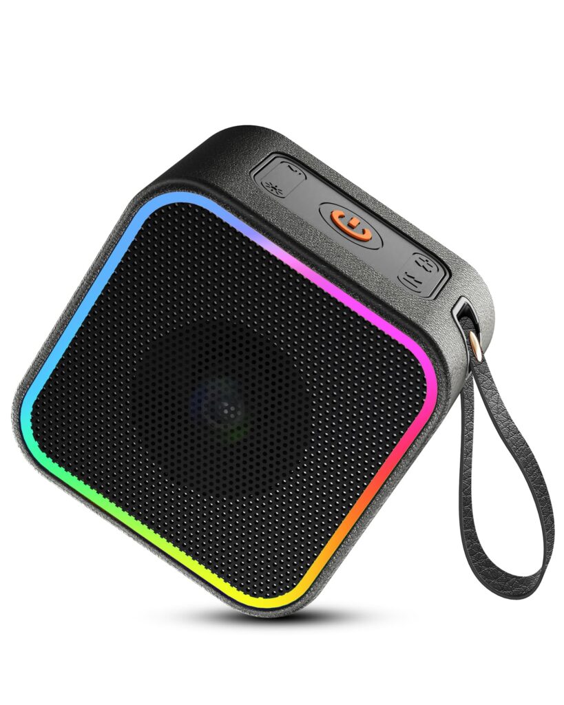 "Bluetooth 5.3 Leather Wireless Speaker with Lights HiFi Stereo Sound Review"