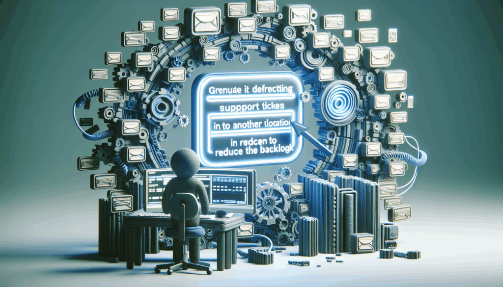 Redirect yer support tickets to another location to reduce the backlog, advises GadgetLad.