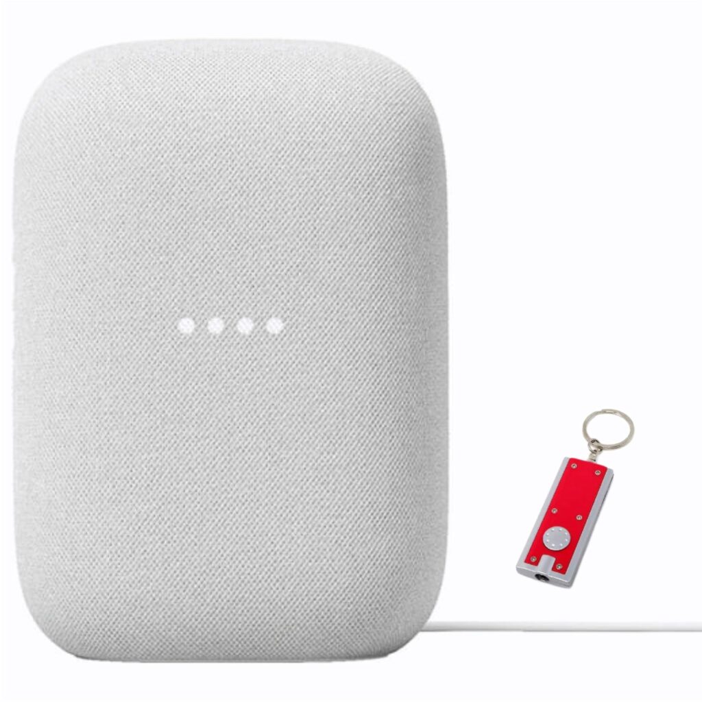 "Google Audio Bluetooth Speaker with Keychain LED - Wireless Music Streaming - Chalk Review"