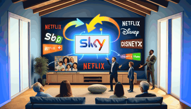 Obtain Netflix, Disney+, & Additional Services in a Single Sky Package - GadgetLad