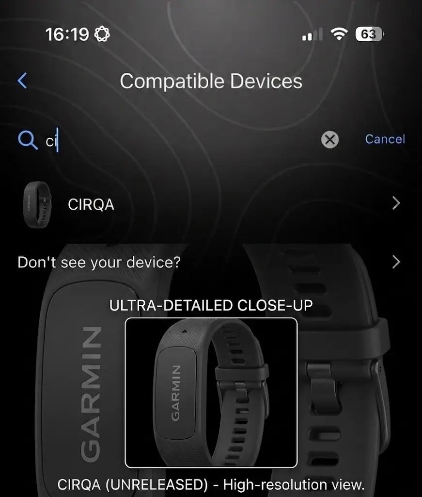 Garmin Cirqa Uncovered (or not) by GadgetLad